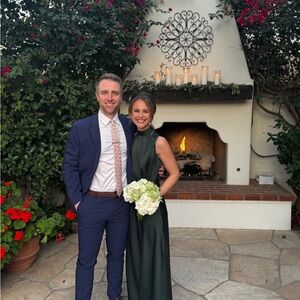 Lulu's Elegant Dark Green Maxi Dress